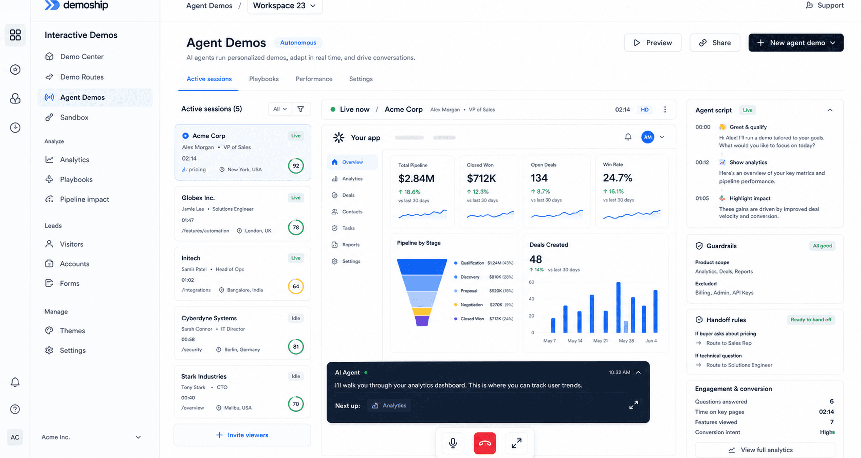 Demoship agent demo builder preview